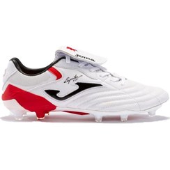 تصویر کفش فوتبال مردانه آگیلا کاپ 2302 سفید مدل ACUS2302FG برند joma Aguila Cup 2302 White Men's Football Cleats ACUS2302FG