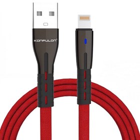 تصویر کابل تبدیل USB به لایتنینگ کانفلون مدل S86 طول 1 متر 