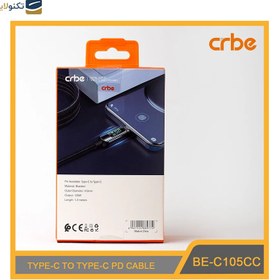 تصویر کابل USB-C کربی مدل BE-C105CC 120W طول 1.2 متر مشکی کابل تبدیل