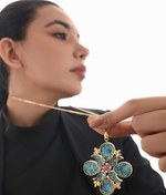 تصویر گردنبند نقره و فیروزه P2170 