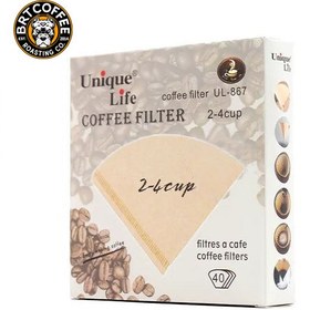 تصویر فیلتر قهوه کاغذی V60 یونیک لایف 
