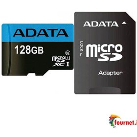 تصویر رم میکرو MICROSDHC ای دیتا مدل PREMIER ظرفیت ۱۲۸ گیگابایت 