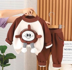 تصویر ست بلوز شلوار داخل خز کد 2041 