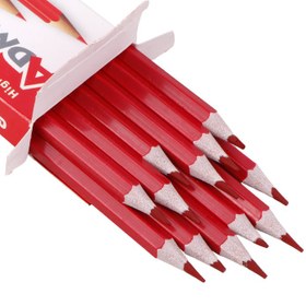 تصویر مداد قرمز آدمیرال Admiral 861R بسته 12 عددی Admiral 861R Red Pencil Pack Of 12