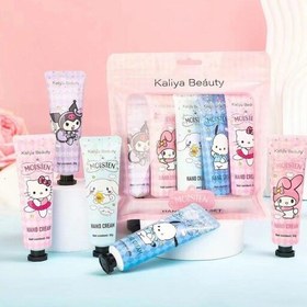 تصویر کرم دست مرطوب کننده کرم آبرسان فانتزی وارداتی Kaliya Beauty کالیا بیوتی 5طرح فانتزی 