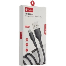 تصویر کابل تبدیل USB به USB-C پرووان مدل PCC400C طول 1 متر 