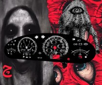 تصویر ورق کیلومتر طرح دارک برای پژو 405 / سمند / پارس قدیم 