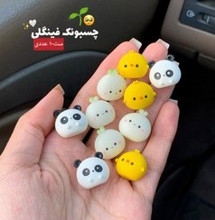 تصویر ست ۱۰ عددی چسبونک های فینگیلی شب تاب 