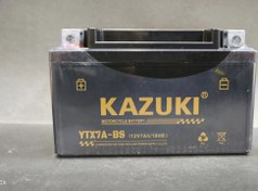 تصویر باطری موتور 7 کوتاه پهن( کازوکی تحت لیسانس ژاپن( فابریک طرح کلیلک) Battery motorcycle. 7 click