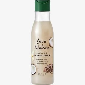 تصویر شاور کرم یا شوینده کرمی بدن - ۲۵۰ میل LOVE NATURE Nourishing Shower Cream with Organic Cacao Butter & Coconut Oil