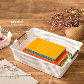 تصویر سبد طرح بامبو دسته استیل 1 لیمون کد : 1048