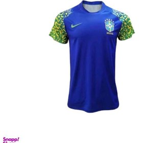تصویر تی شرت ورزشی مردانه مدل برزیل Away 2022 
