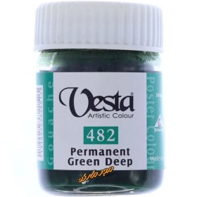 تصویر گواش سبز کله غازی (Permanent Green Deep) کد 482 وستا VESTA 