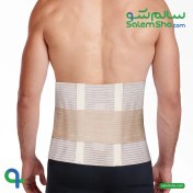 تصویر کمربند طبی سخت صادراتی چیپسو (BA084) Elastic Lumbosacral Corset with Bar