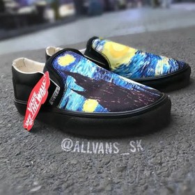 تصویر کفش ونس اسلیپ ان ونگوگ - 3 vans slip on Vincent van Gogh