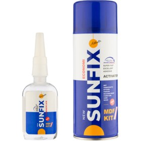 تصویر چسب ۱۲۳ سان فیکس ۴۰۰ میل قوطی شفاف 