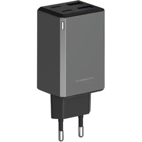 تصویر آداپتور چند پورتی Powerology 65W GaN Multi-Port 