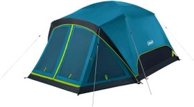 تصویر Coleman Skydome Camping Tent with Dark Room Technology and Screened Porch Weatherproof 4/6 Person Tent Blocks 90 of Sunlight Sets Up in 5 Minutes and Includes Extra Storage/Sleeping Place - ارسال 15 الی 20 روز کاری 