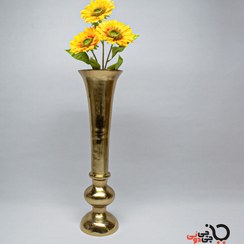تصویر گلدان شیپوری کوچک - طلایی 