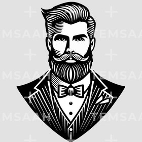 تصویر لوگو مرد جنتلمن 