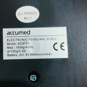 تصویر ترازوی دیجیتال اکیومد مدل SC9760 Accumed Digital Scale Model SC9760