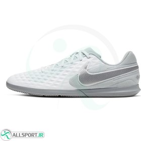 تصویر کفش فوتسال نایک تمپو طرح اصلی Nike Tiempo Legend 8 Club Ic M White Grey 