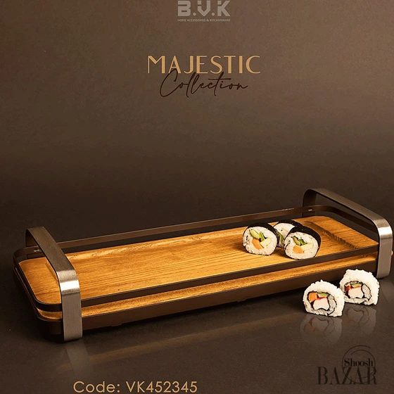 خرید و قیمت دیس سرو مستطیل بزرگ بی وی کی کد 452345 مدل مجستیک | ترب