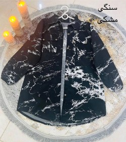 تصویر شومیز مجلسی زنانه دخترانه طرح سنگ مرمر Women's coat