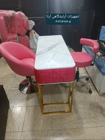 تصویر میزناخن پایه فورتیک بغل پارچه تک نفره ۴۵×۱۲۰ صفحه ام دی اف 