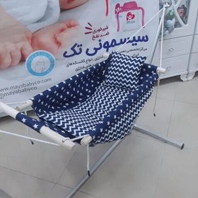 تصویر گهواره سنتی ننو بانوج بانوچ گاچو ننویی دامنه تاب بالا مناسب کولیک و خواب نوزاد تحمل وزن 35 کیلو برند آتا برند 