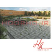 تصویر موزائیک بتن اکسپوز طرح طنابی 