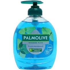 تصویر صابون دست ایتالیایی آنتی باکتریال پالمولیو Palmolive - Hygiene Plus حاوی عصاره اکالیپتوس 300 میل 