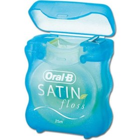 تصویر نخ دندان اورال بی (Oral B) مدل Satin Floss طول 25 متر نخ دندان