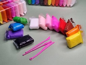 تصویر خمیر بازی ۱۲ رنگ سایز بزرگ 