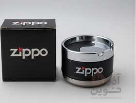 تصویر زیر سیگاری طرح زیپو 