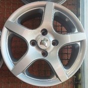 تصویر رینگ فابریک سایز ۱۵ نقره‌ای (۵) پر (اروند) ا Original wheel size 15" Arvand Original wheel size 15" Arvand