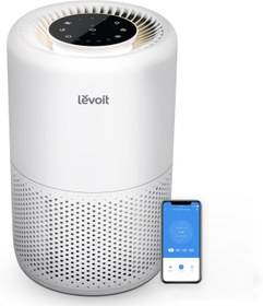 تصویر دستگاه تصفیه هوای Levoit آمریکا مدل Core 200 S Levoit H13 HEPA Air Purifier with Air Filter, Effective Against Pollen and Mold Odors, Suitable for Up to 35 m², CADR 170 m³/h, Timer Function, Sleep Mode, App Control, Night Light.