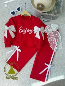 تصویر 2 تیکه بچگانه پاپیون کد 34