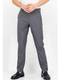 تصویر شلوار چینی ساده مردانه مدل کاروت، خاکستری برند selected Men Carrot Fit Plain Chino Pants, Grey