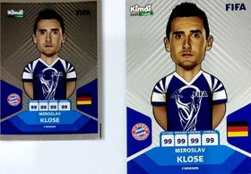 تصویر کارت فوتبالی کیمدی میروسلاو کلوزه سری پریمیوم وردکاپ - 2025 به همراه برچسب کلوزه Miroslav Klose