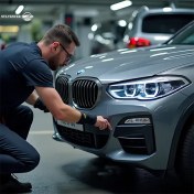 تصویر نصب سنسور جلو خودرو در محل ( تهران ) 