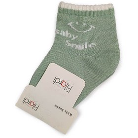 تصویر جوراب نوزادی طرح لبخند سبز فیلاردی Filardi Filardi Green Smile Baby Socks