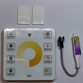 تصویر کنترلر دیجیتال تاچ دو رنگ CCT controller TOUCH DIGITAL