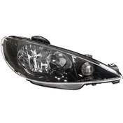 تصویر چراغ جلو‌ چپ طرح فابریک دودی اس ان تی مناسب پژو 206 SNT SNTP206HBR Automotive Front Right Lighting For Peugeot 206