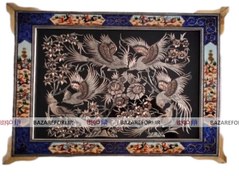 تصویر تابلو مسی قلم زنی سبک مُشَبَک طرح گل و مرغ با قاب مینیاتور مخصوص موزه و دکوراسیون در ابعاد 50*40 کد 26 برند قلمستان فروشگاه قلمستان - بازار فوری Copper panel- lattice style- flower a​nd chicken design- with miniature frame- fO​R museums a​nd decO​Ration- dimensions 50*40- code 26- Qalamestan bra​nd- Qalamestan stO​Re