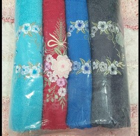 تصویر حوله صورت گل برجسته 