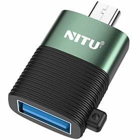 تصویر تبدیل او تی جی microUSB به USB نیتو مدل NT-CN17 ا NITU OTG microUSB to USB model NT-CN17 NITU OTG microUSB to USB model NT-CN17