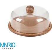 تصویر ظرف کیک چوبی 35 سانت 