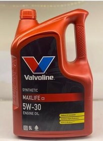 تصویر روغن و مکمل موتور MAX LIFE C3 5W30 5 LT DPF URT.2024 والوالین valvoline 