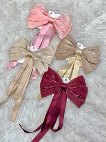 تصویر گیره پاپیون ساتن ساده وارداتی 